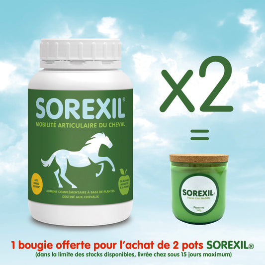 SOREXIL® - Lot de 2 pots + 1 Bougie offerte !